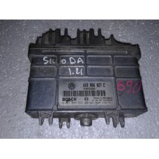Блок управления двигателем Volkswagen Caddy II Polo 6N 1.4 1995-04 0261204593 6K0906027E Фольксваген