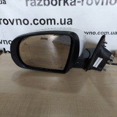 Дзеркало ліве Jeep Compass 2021-2022 5+7 pin повторювач поворотів камера мертва зона