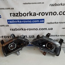 Фара ліва нижня MG Hector Chevrolet Captiva 2020 р чорна лінза без блочків 